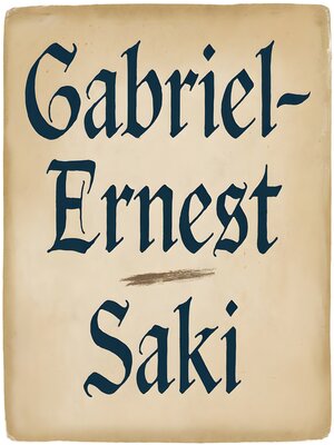 cover image of Gabriel-Ernest